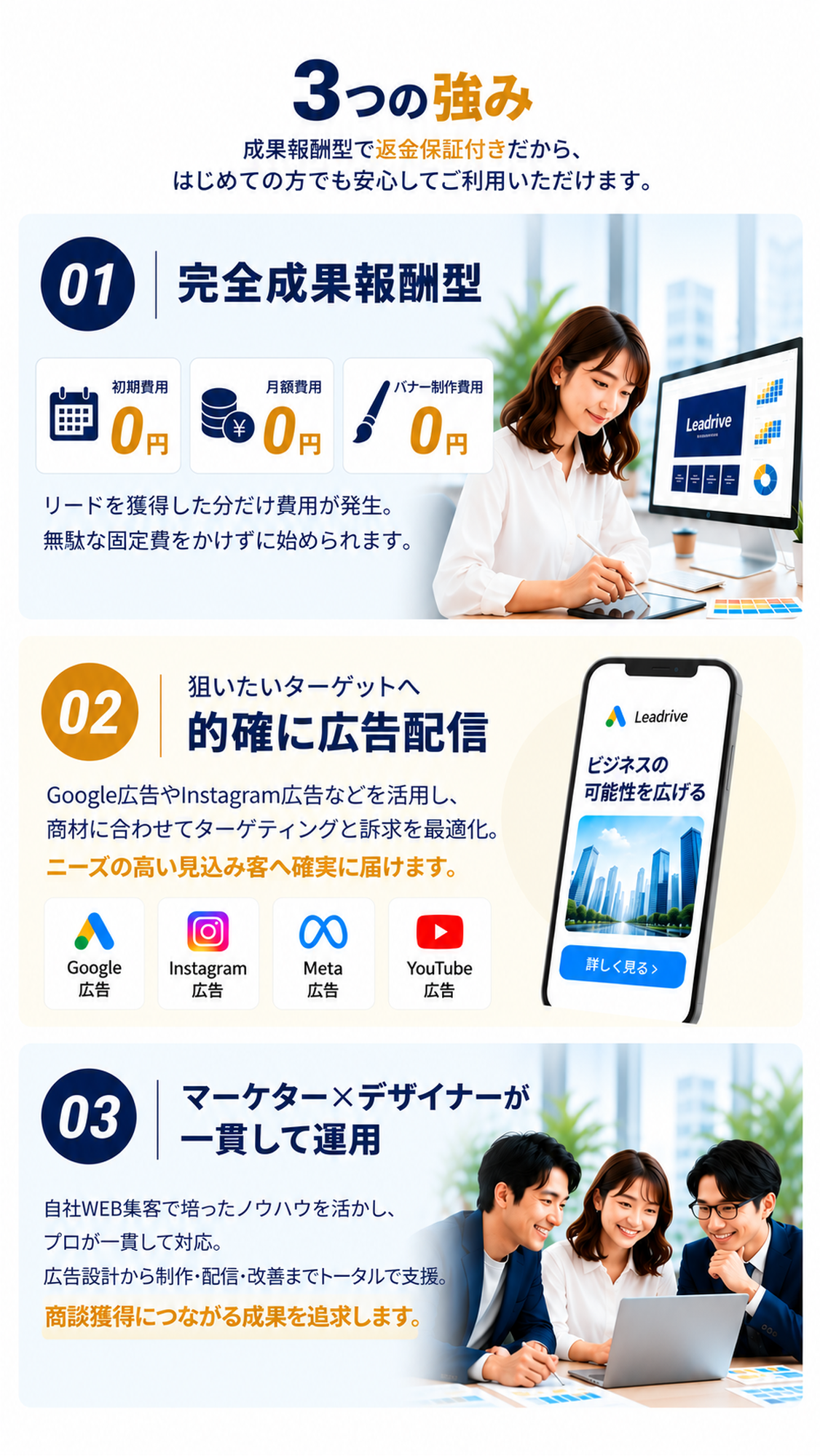 Leadrive3つの強み